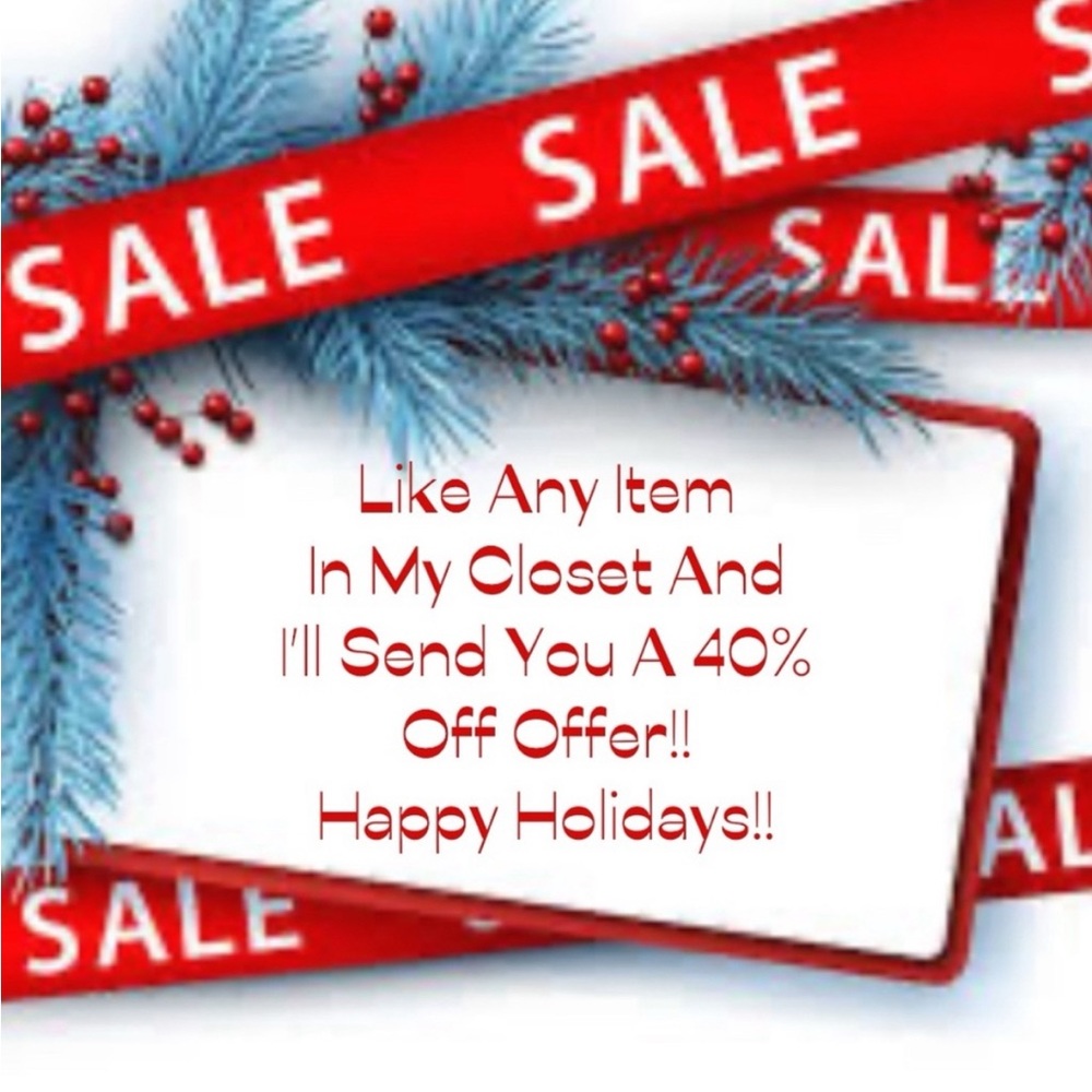 LIKE ANY ITEM AND ILL SEND YOU 40 PERCENT OFF!!!